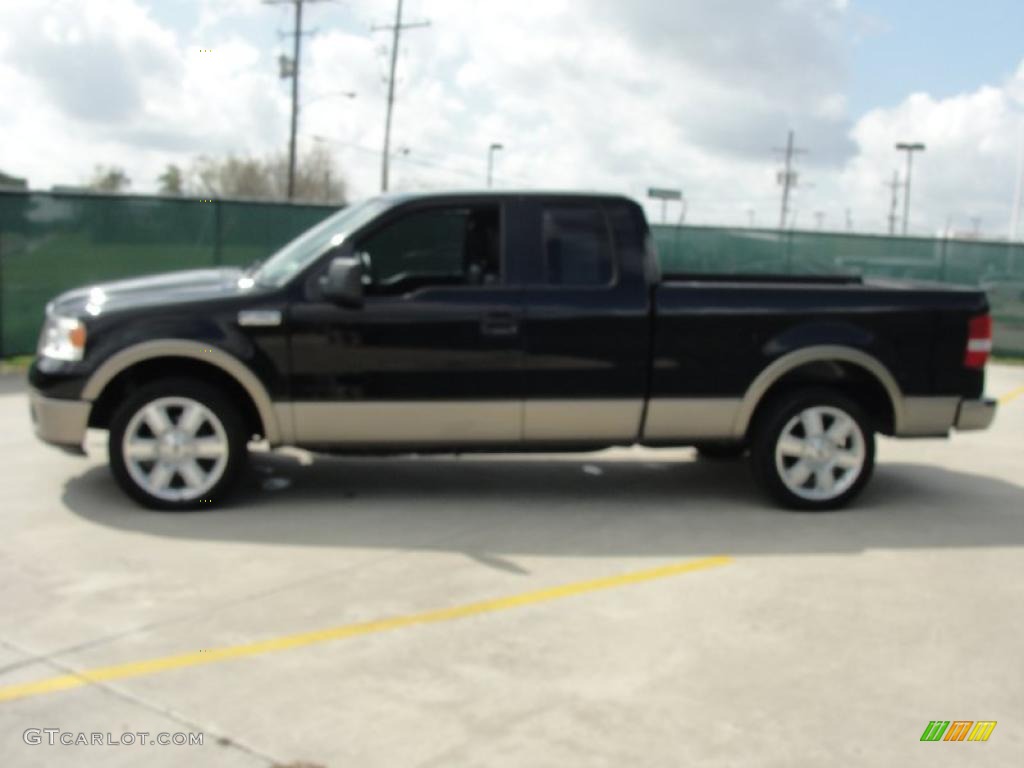 2006 F150 Lariat SuperCab - Black / Tan photo #6