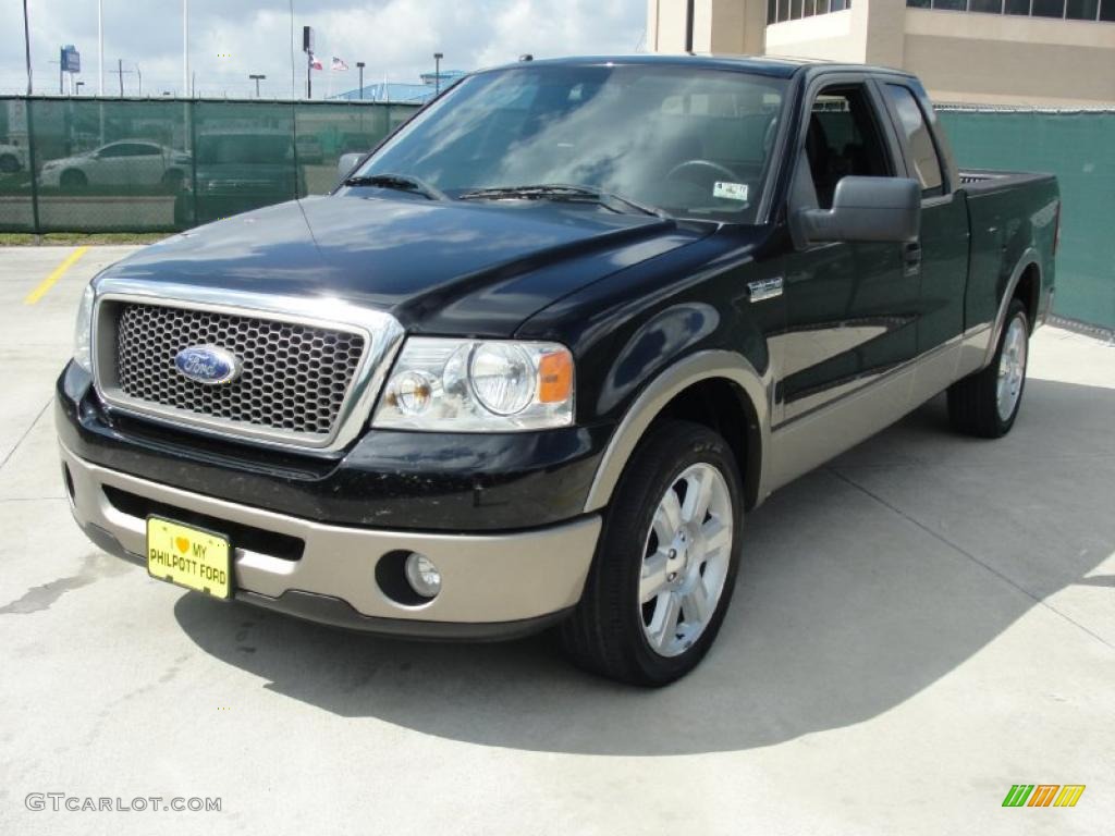 2006 F150 Lariat SuperCab - Black / Tan photo #7