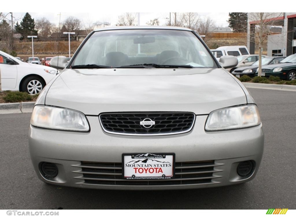 2001 Sentra GXE - Radium Silver / Stone photo #6