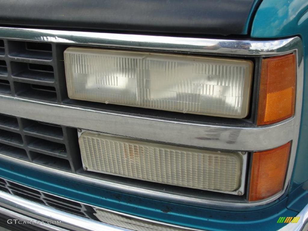 1993 C/K C1500 Extended Cab - Bright Teal Metallic / Tan photo #10