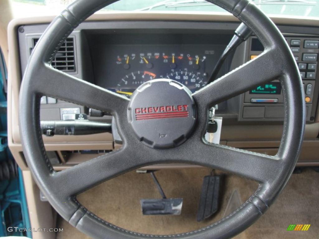 1993 Chevrolet C/K C1500 Extended Cab Tan Steering Wheel Photo #46890569