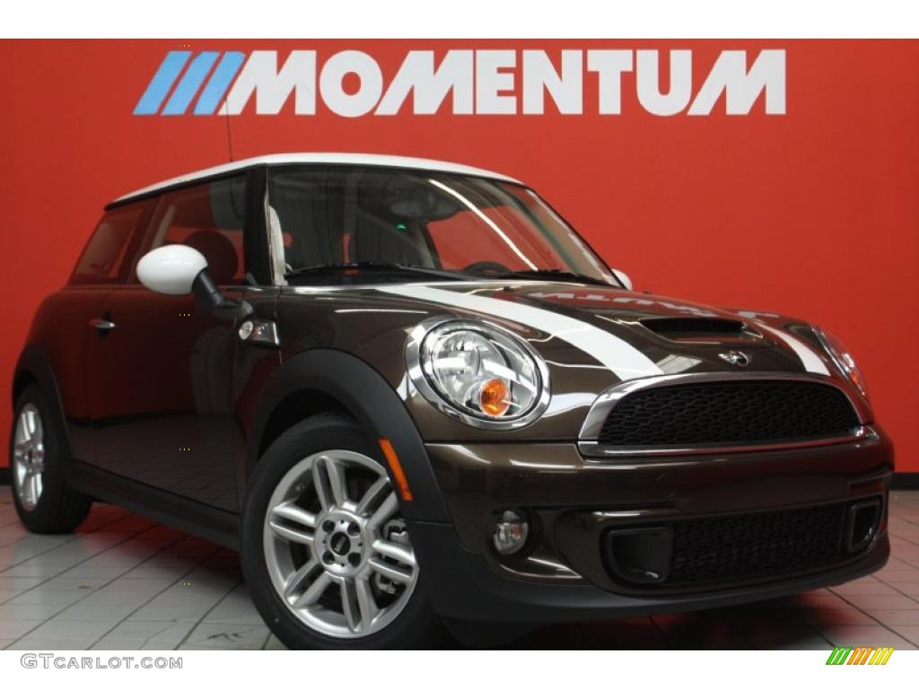 2011 Cooper S Hardtop - Hot Chocolate Metallic / Carbon Black photo #1