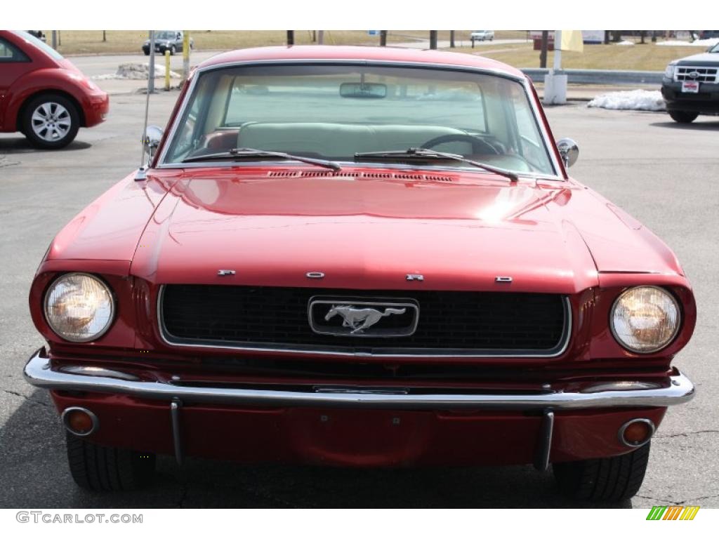 Metallic Red 1966 Ford Mustang Coupe Exterior Photo #46892891