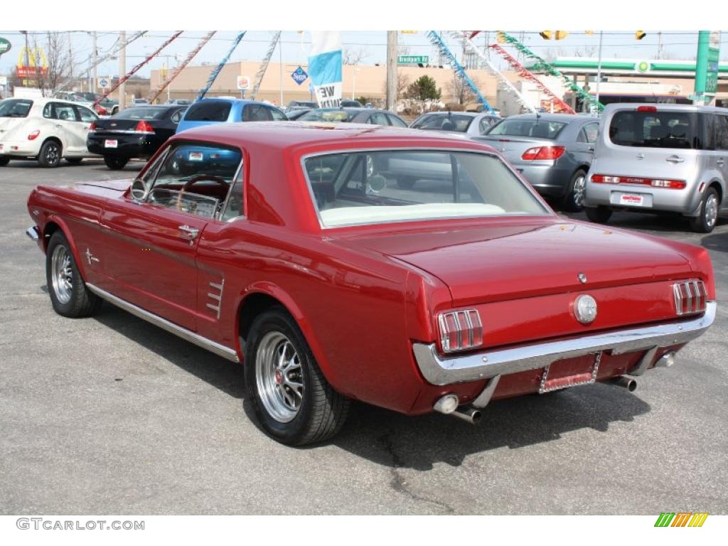 Metallic Red 1966 Ford Mustang Coupe Exterior Photo #46892936