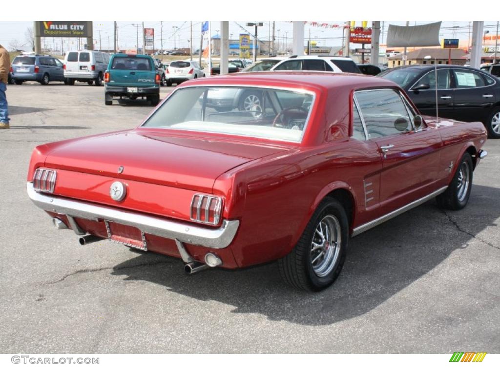 Metallic Red 1966 Ford Mustang Coupe Exterior Photo #46892963