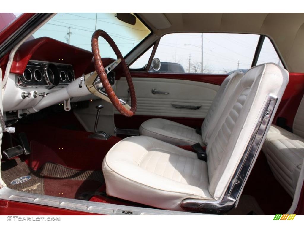 Parchment Interior 1966 Ford Mustang Coupe Photo #46893008