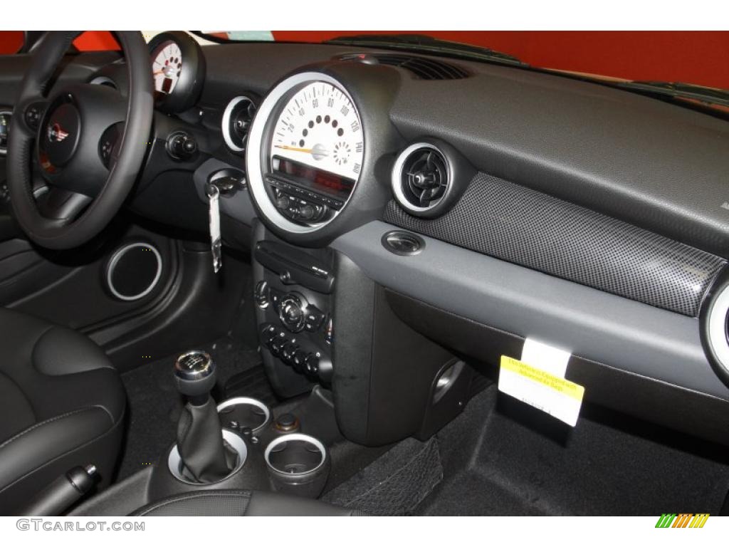 2011 Mini Cooper S Hardtop Carbon Black Dashboard Photo #46893113