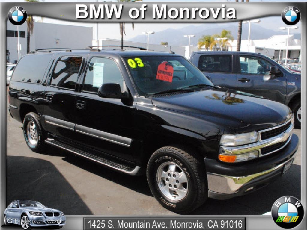 2003 Suburban 1500 LT - Black / Gray/Dark Charcoal photo #1