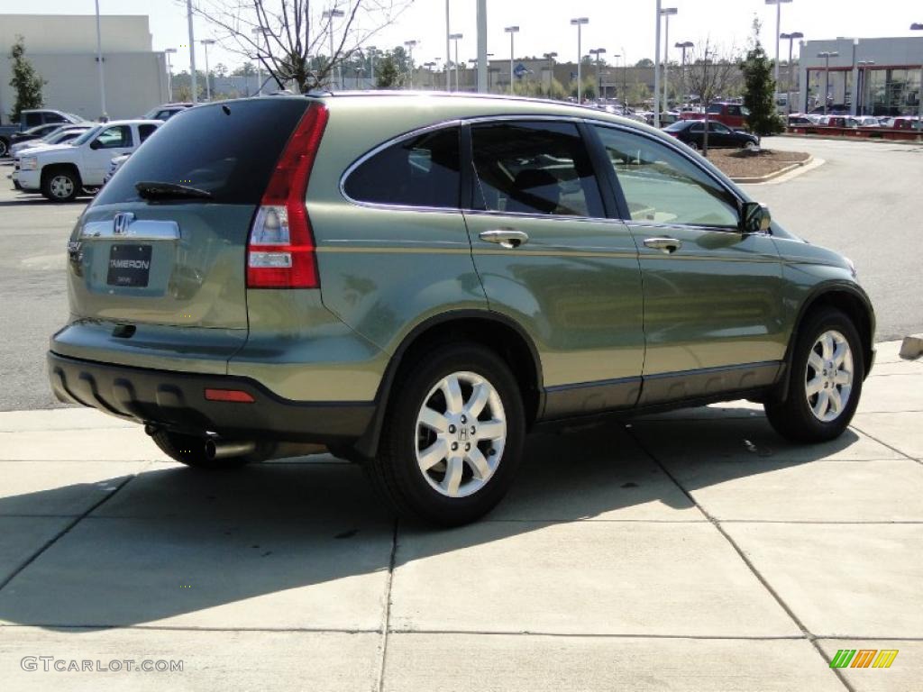 2008 CR-V EX-L 4WD - Green Tea Metallic / Ivory photo #5