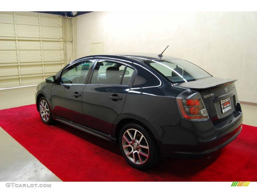 2009 Sentra SE-R - Midnight Sky / Charcoal photo #4
