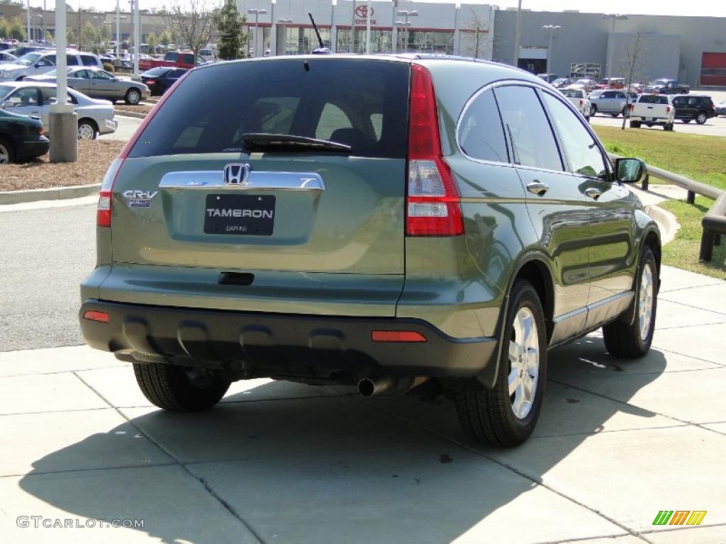 2008 CR-V EX-L 4WD - Green Tea Metallic / Ivory photo #6