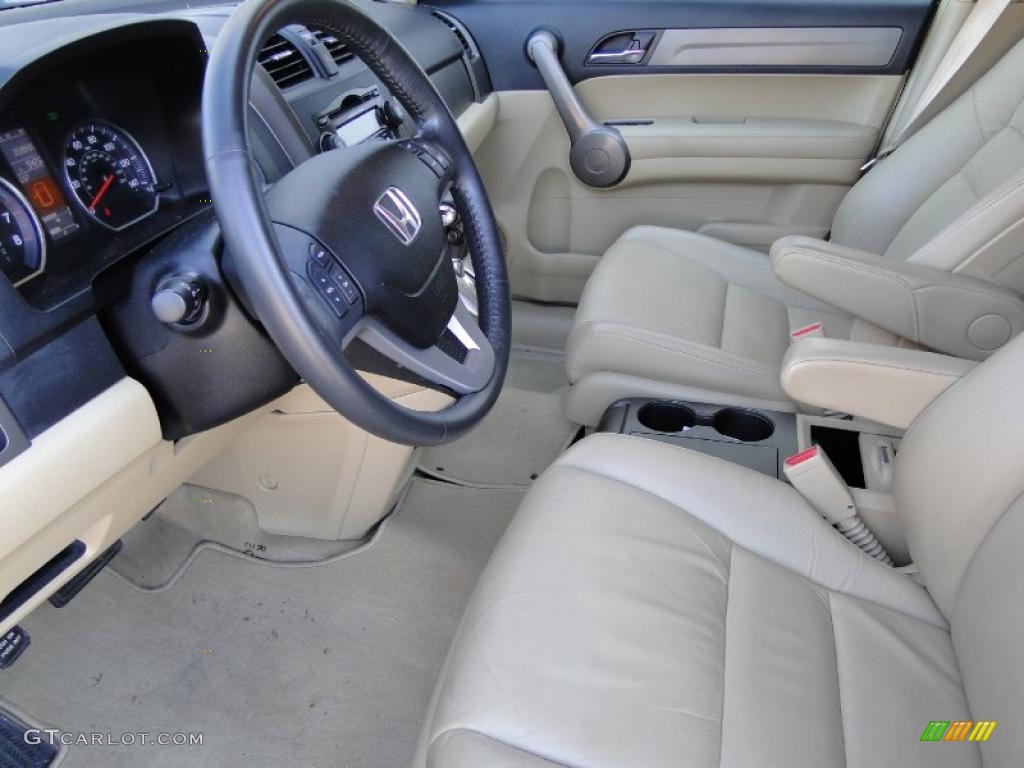 2008 CR-V EX-L 4WD - Green Tea Metallic / Ivory photo #12