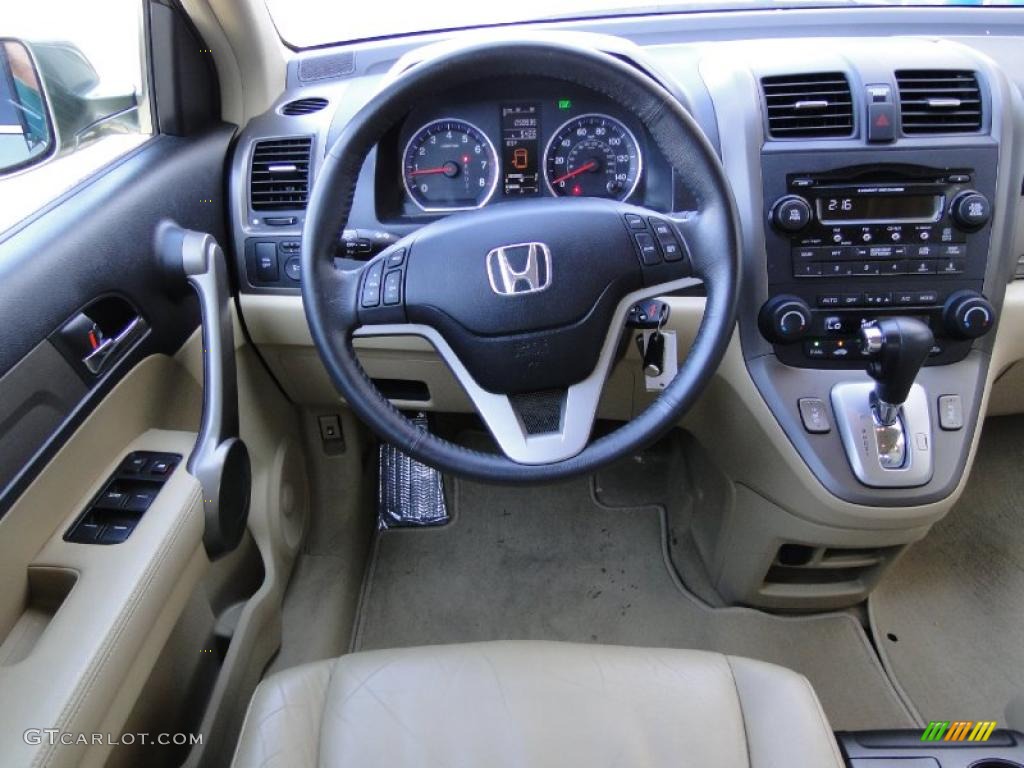 2008 CR-V EX-L 4WD - Green Tea Metallic / Ivory photo #20