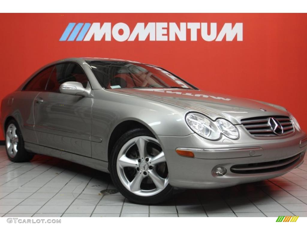 2003 CLK 320 Coupe - Pewter Silver Metallic / Charcoal photo #1