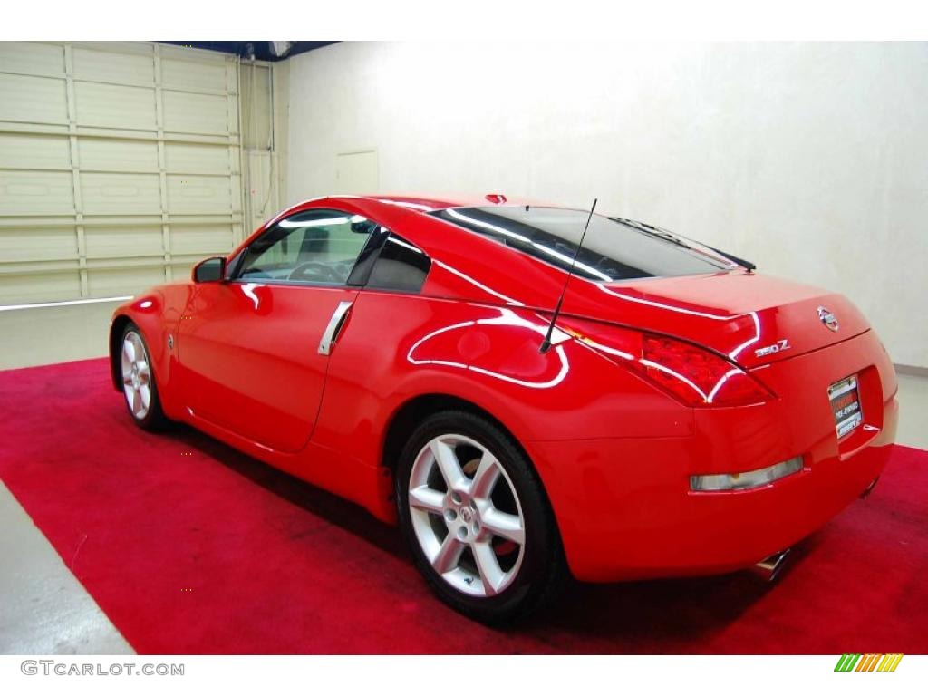 2008 350Z Touring Coupe - Nogaro Red / Charcoal photo #4