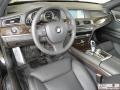 2011 BMW 7 Series Black Interior Prime Interior Photo