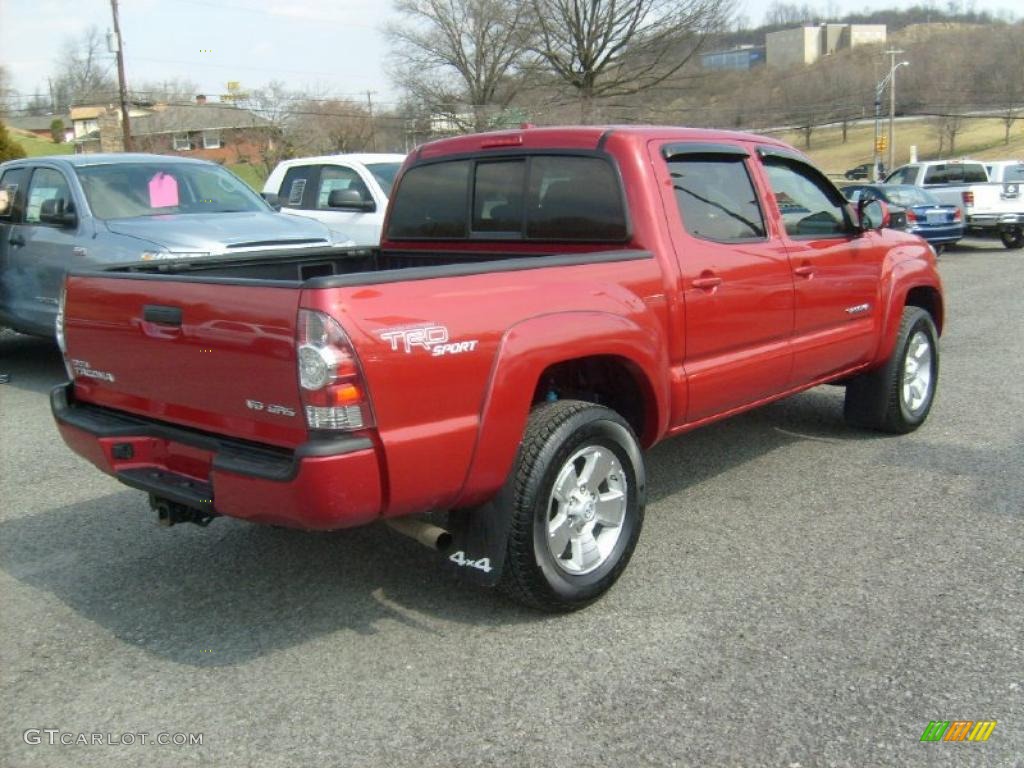 Barcelona Red Metallic 2010 Toyota Tacoma V6 SR5 TRD Sport Double Cab 4x4 Exterior Photo #46896653