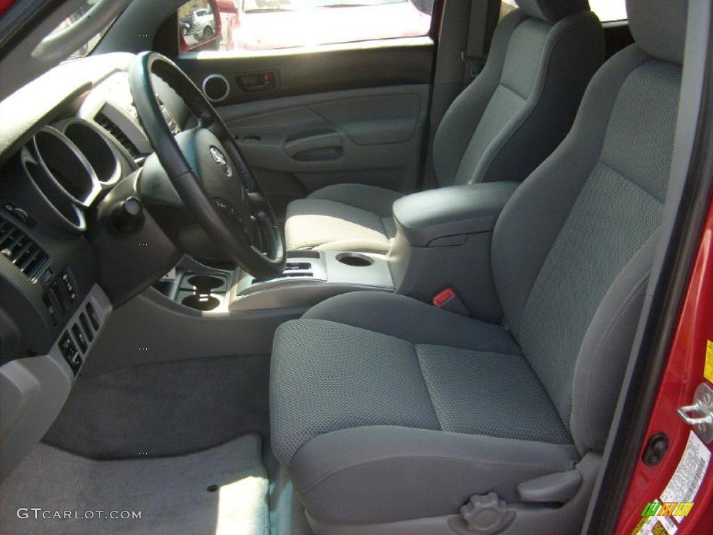 Graphite Interior 2010 Toyota Tacoma V6 SR5 TRD Sport Double Cab 4x4 Photo #46896716