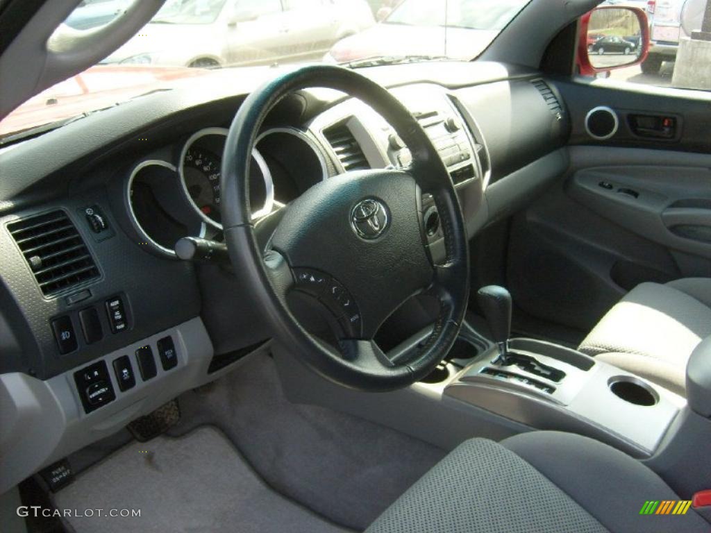 2010 Toyota Tacoma V6 SR5 TRD Sport Double Cab 4x4 Graphite Dashboard Photo #46896731