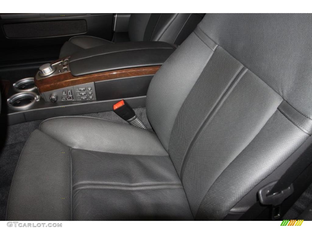 2008 7 Series 750i Sedan - Titanium Silver Metallic / Black photo #6