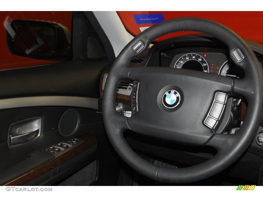 2008 7 Series 750i Sedan - Titanium Silver Metallic / Black photo #15