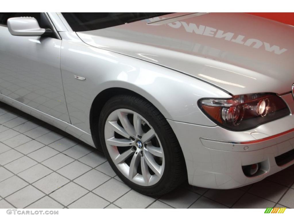 2008 7 Series 750i Sedan - Titanium Silver Metallic / Black photo #17