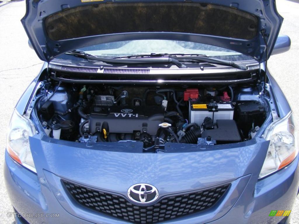 2010 Yaris Sedan - Pacific Blue Metallic / Bisque photo #26