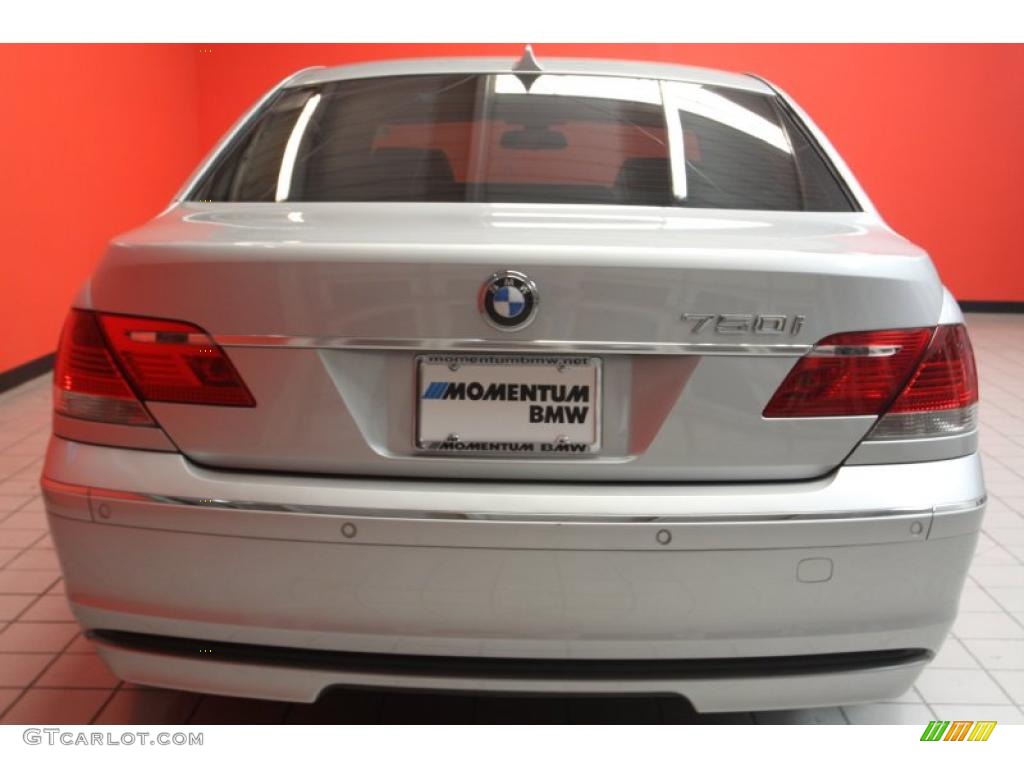 2008 7 Series 750i Sedan - Titanium Silver Metallic / Black photo #20