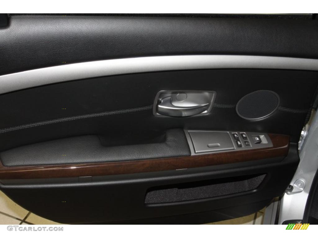 2008 7 Series 750i Sedan - Titanium Silver Metallic / Black photo #44