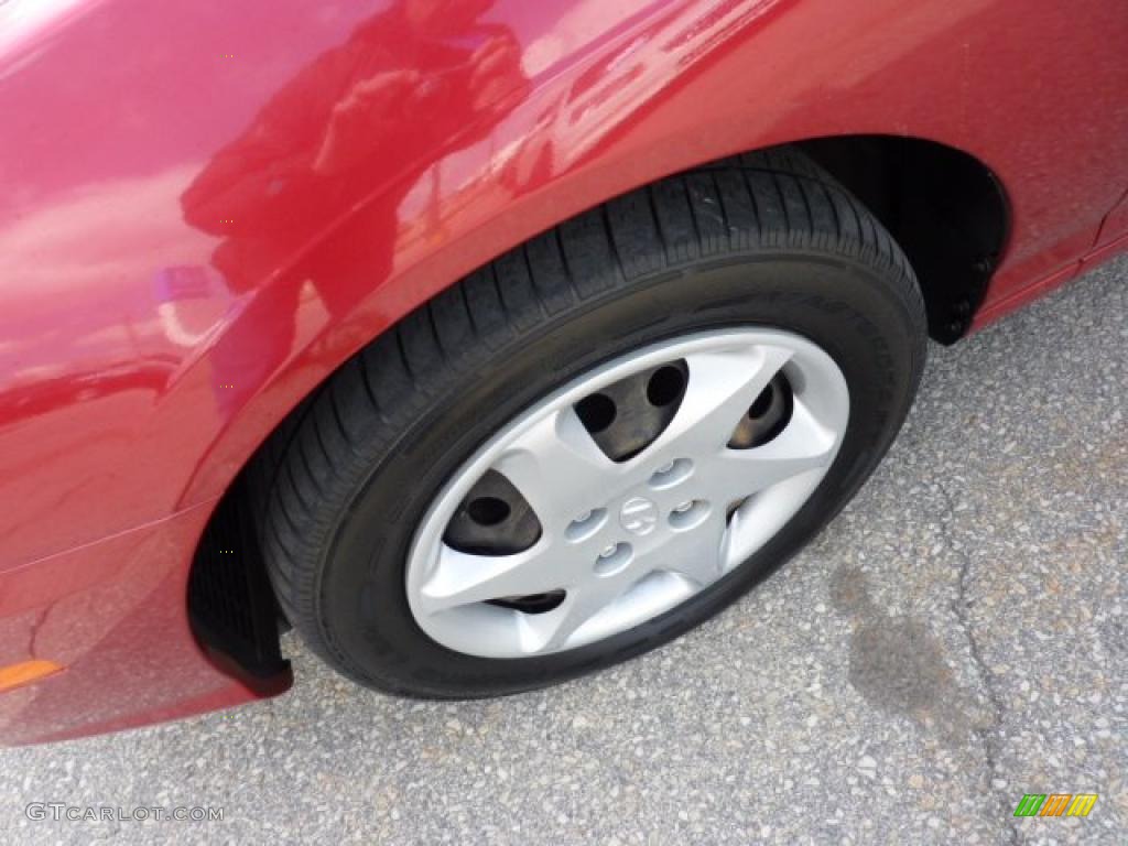 2004 Elantra GLS Sedan - Crimson Dark Red / Gray photo #7