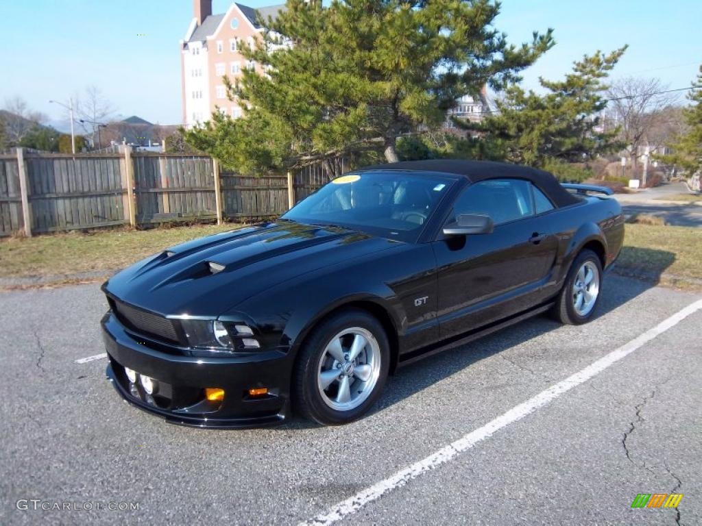 2007 Mustang GT Premium Convertible - Black / Dark Charcoal photo #22