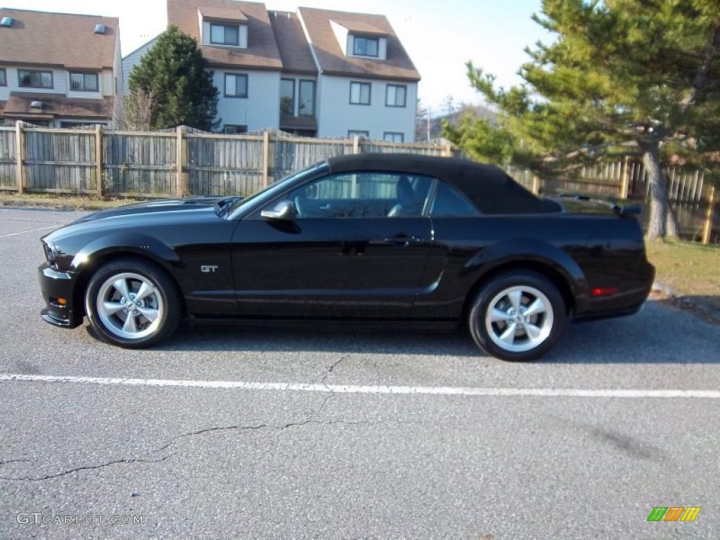 2007 Mustang GT Premium Convertible - Black / Dark Charcoal photo #24