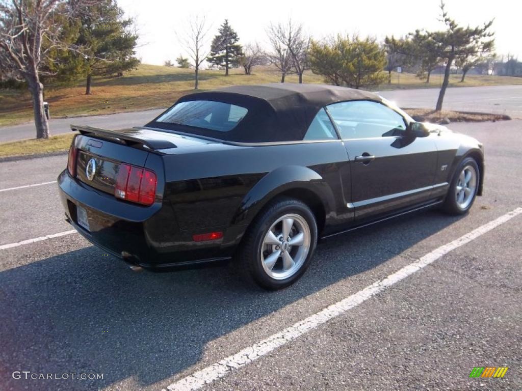 2007 Mustang GT Premium Convertible - Black / Dark Charcoal photo #26