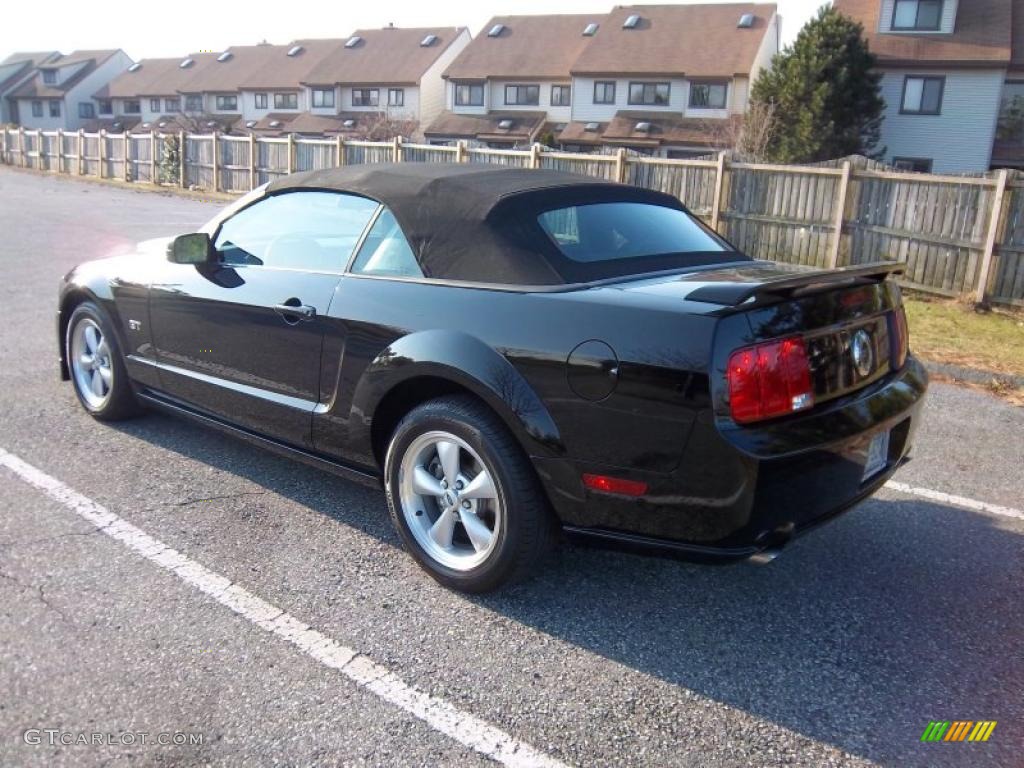 2007 Mustang GT Premium Convertible - Black / Dark Charcoal photo #27