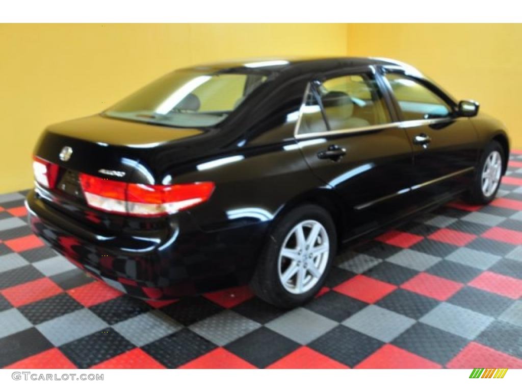 2003 Accord EX V6 Sedan - Nighthawk Black Pearl / Ivory photo #4