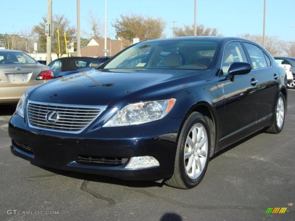 Black Sapphire Blue Pearl 2009 Lexus LS 460 L AWD Exterior Photo #46900448