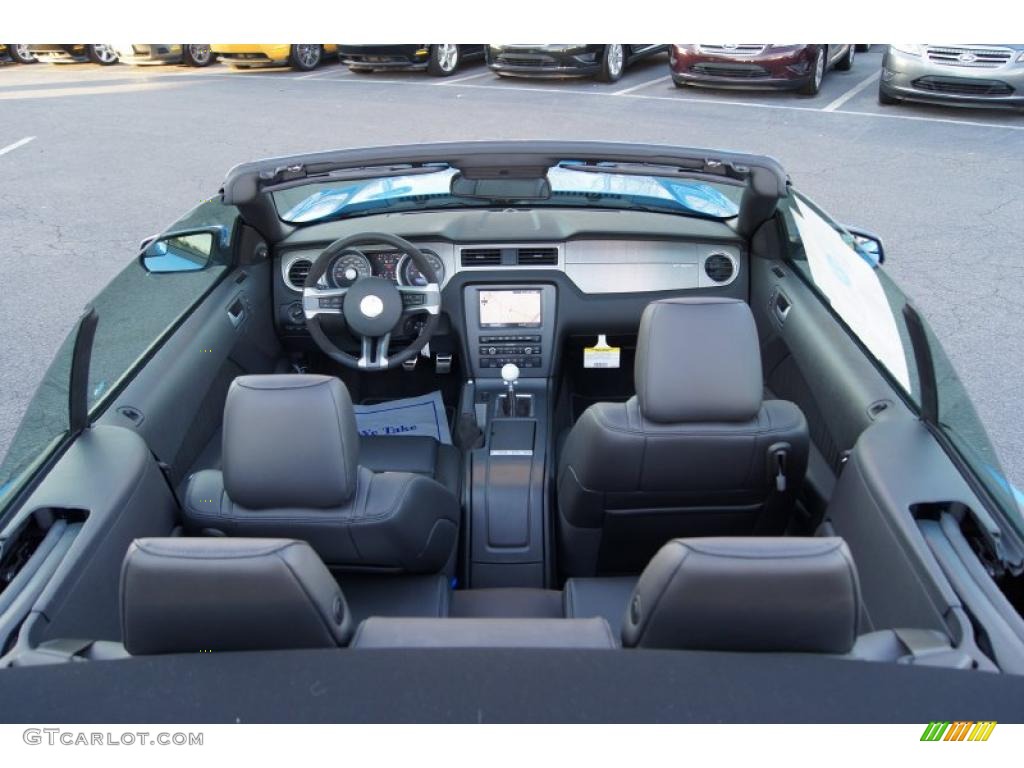 2011 Mustang Shelby GT500 SVT Performance Package Convertible - Grabber Blue / Charcoal Black/White photo #56