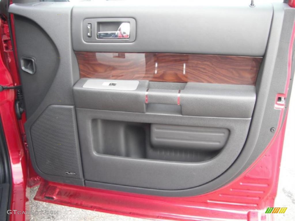 2011 Ford Flex SEL AWD Charcoal Black Door Panel Photo #46903862