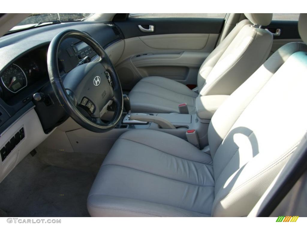 2006 Sonata LX V6 - Bright Silver / Gray photo #7