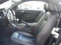 Charcoal Black/Grabber Blue 2010 Ford Mustang GT Premium Coupe Interior Color