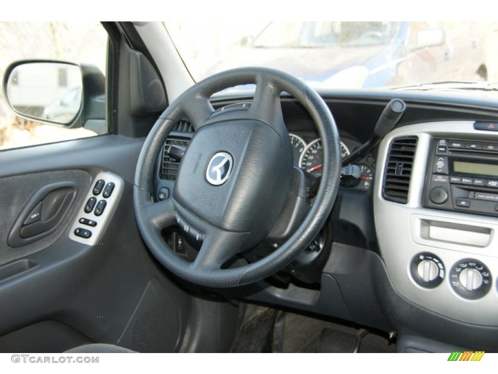 2003 Tribute LX-V6 4WD - Satin Silver Metallic / Dark Flint Gray photo #20