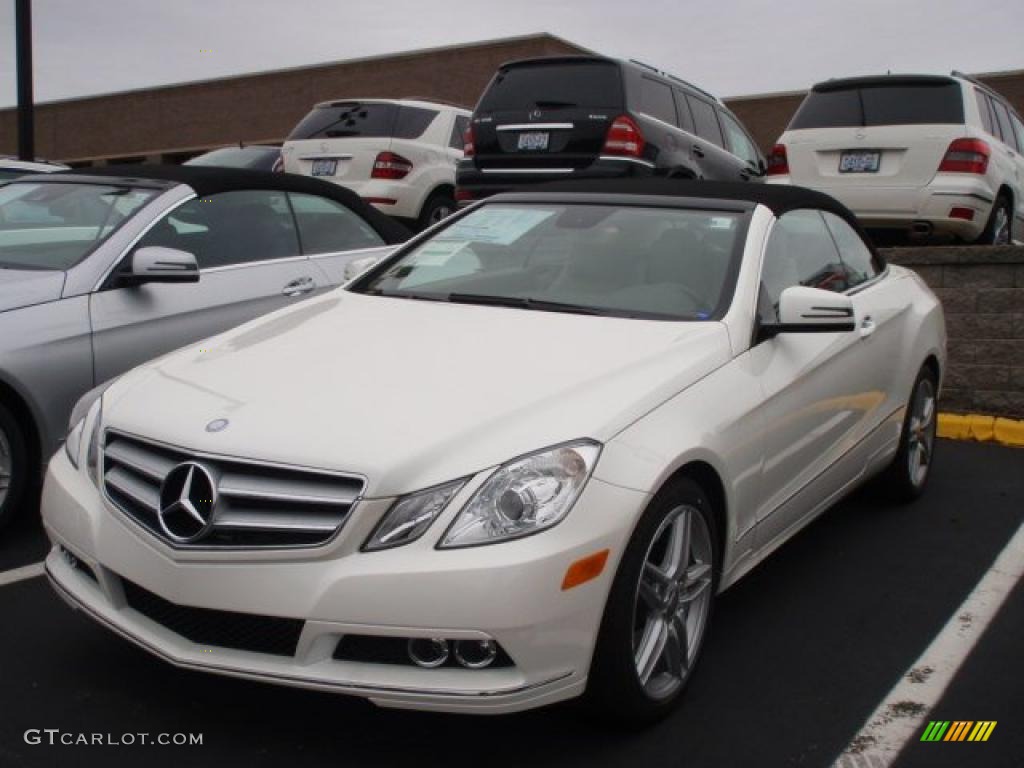 2011 E 350 Cabriolet - Diamond White Metallic / Almond/Mocha photo #1