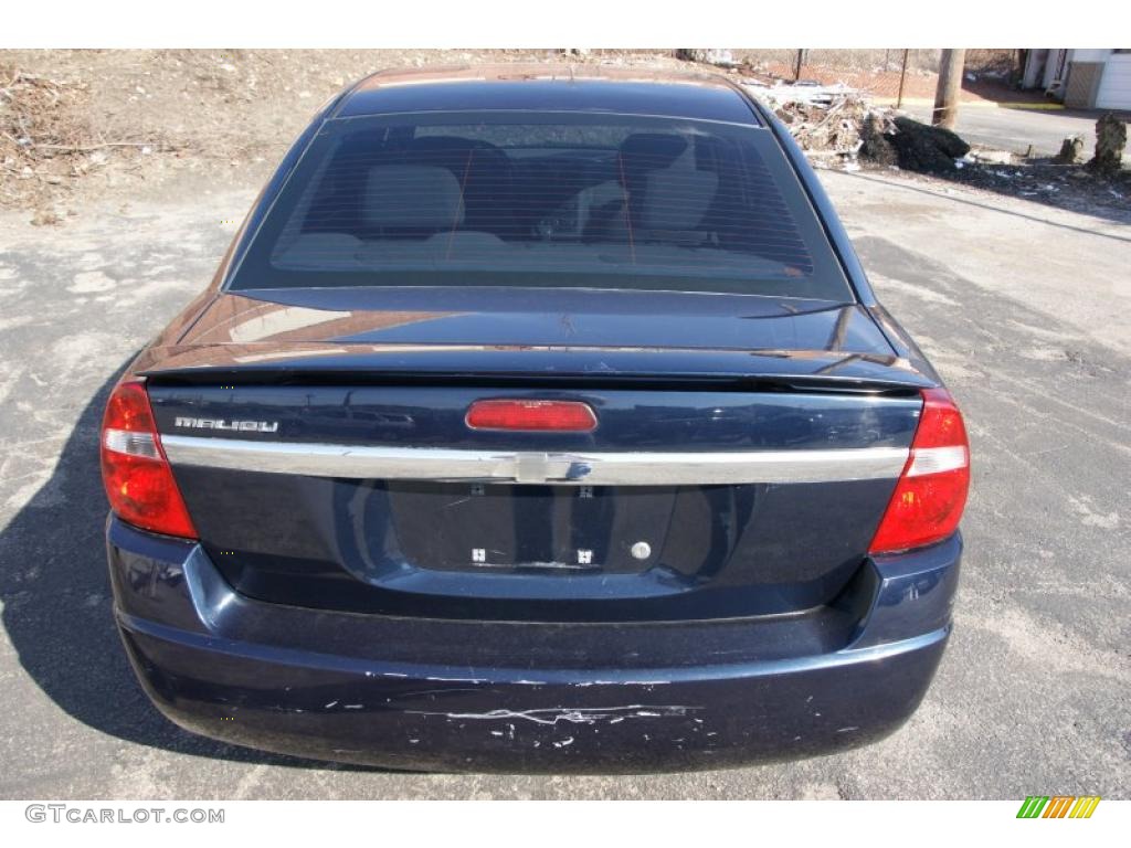 2007 Malibu LT V6 Sedan - Dark Blue Metallic / Titanium Gray photo #6