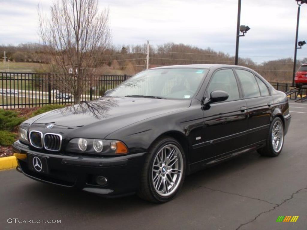 2003 M5 Sedan - Jet Black / Imola Red Nappa photo #1