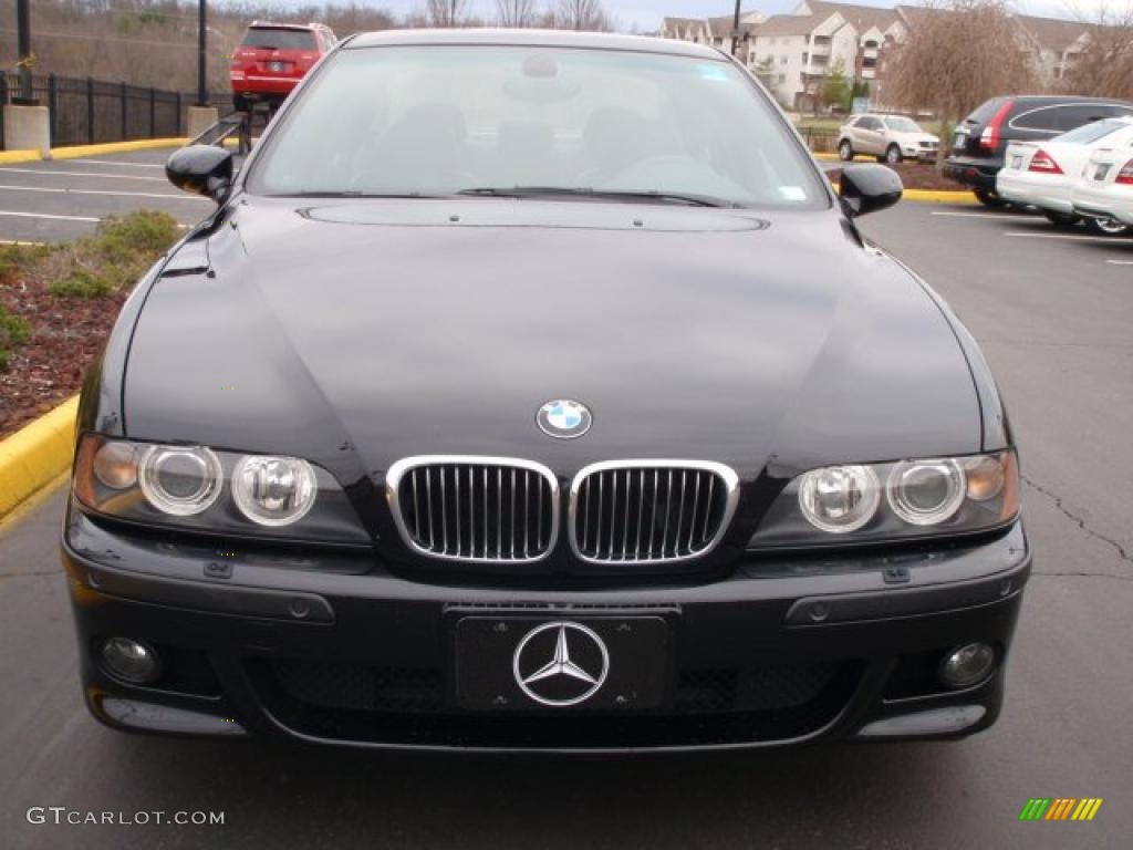 2003 M5 Sedan - Jet Black / Imola Red Nappa photo #2