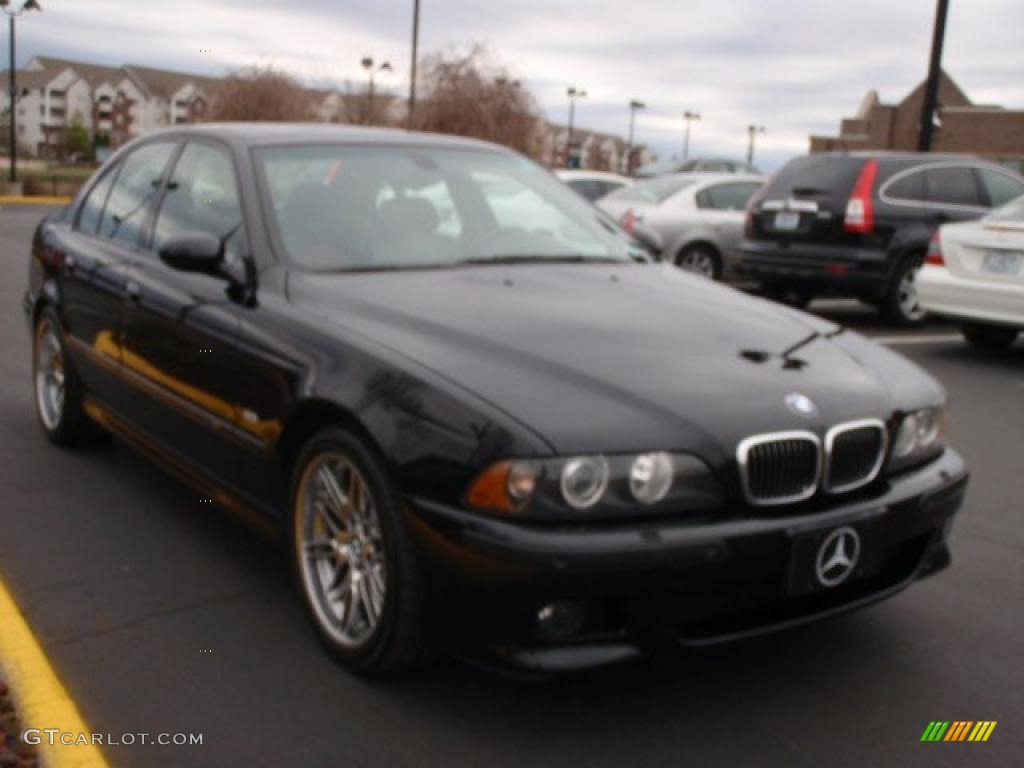 2003 M5 Sedan - Jet Black / Imola Red Nappa photo #3