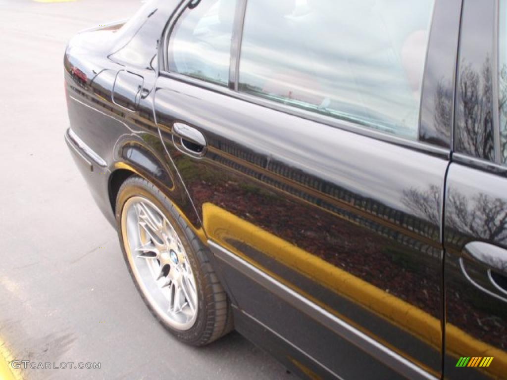 2003 M5 Sedan - Jet Black / Imola Red Nappa photo #7