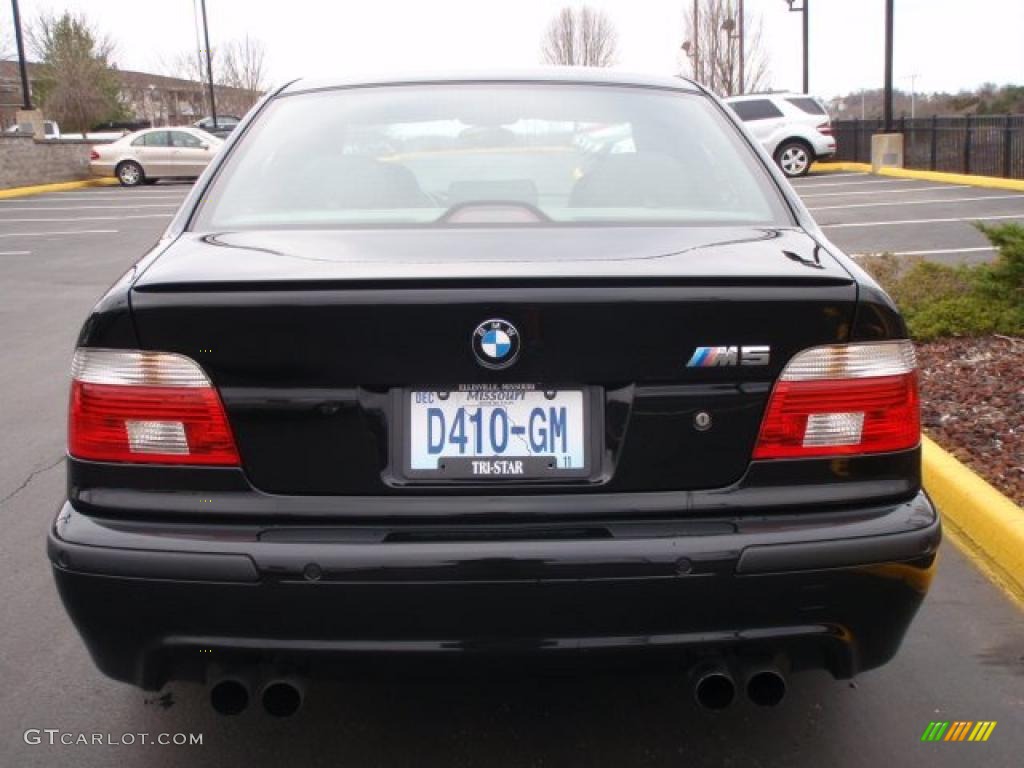 2003 M5 Sedan - Jet Black / Imola Red Nappa photo #8