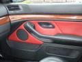 2003 BMW M5 Imola Red Nappa Interior Door Panel Photo
