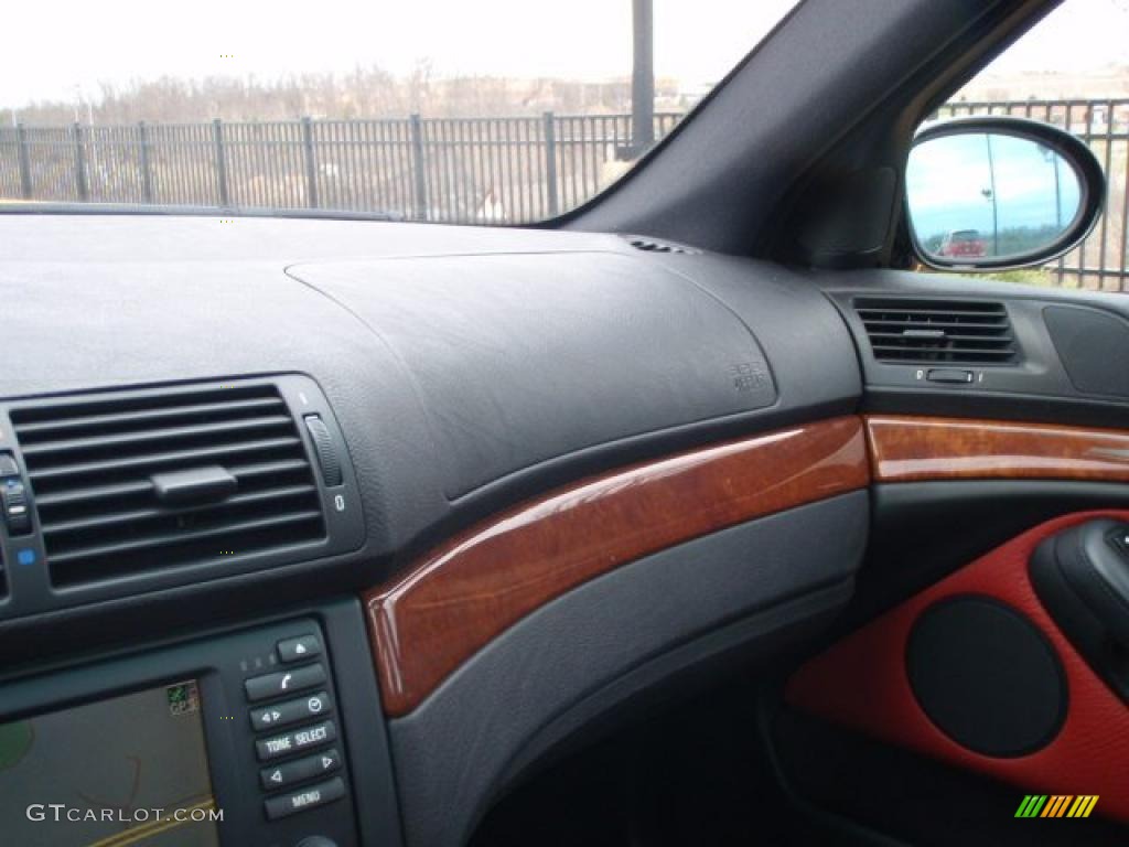 2003 M5 Sedan - Jet Black / Imola Red Nappa photo #31